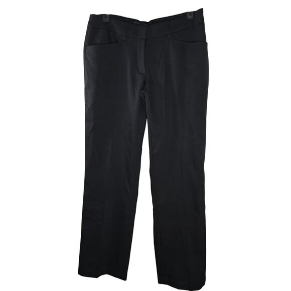 Oobe Black Straight Leg Dress Career Pants Size 4/29 - Picture 1 of 8